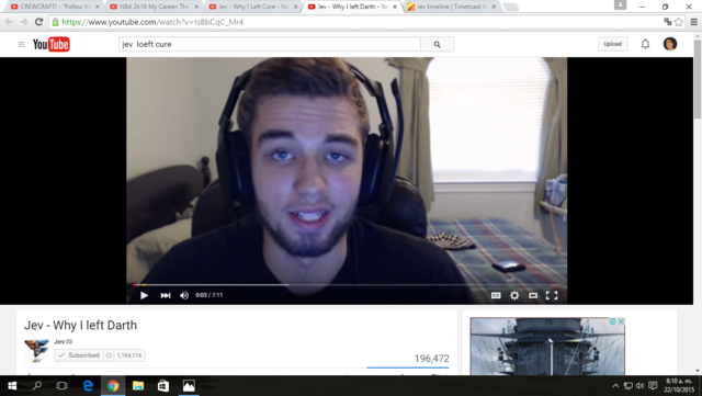 Jev se sale de darth