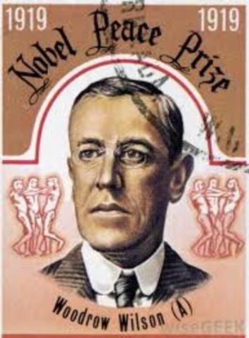 Woodrow Wilson Accepts Nobel Peace Prize