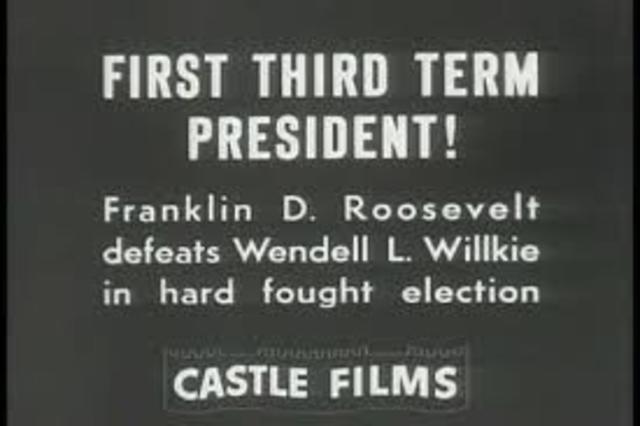 Roosevelt Wins 3rd Term