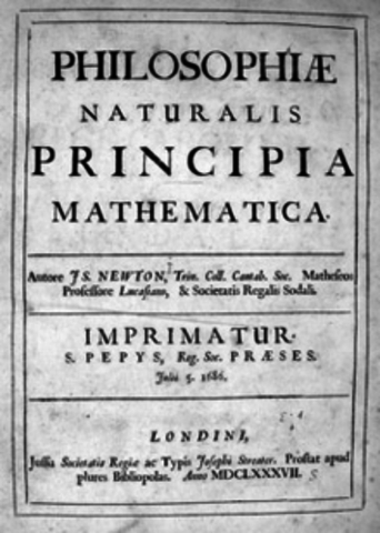 Isaac Newton publica un libro defendiendo su teoría de la Gravitación Universal