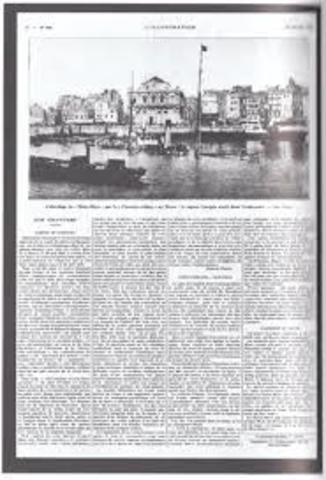 UNA DE LA PRIMERAS FOTOGRAFIAS PUBLICADAS POR L"ILLUSTRATION"