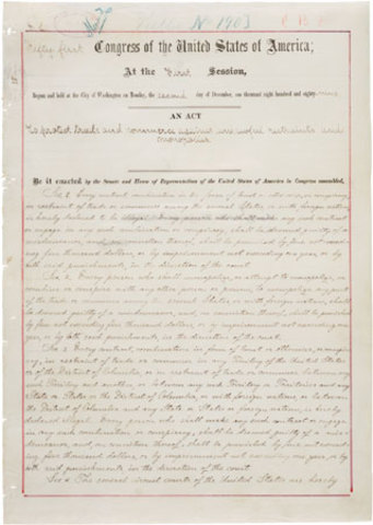 Sherman Anti-Trust Act