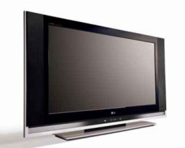 TV con pantalla plana de plasma