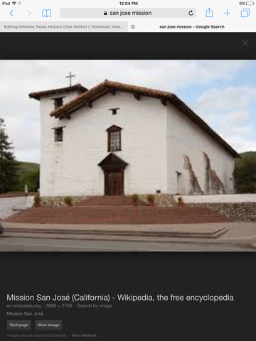 Mission San Jose is completed