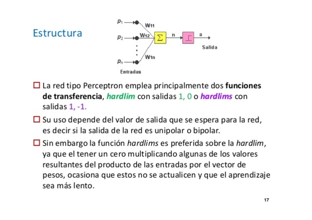 Red tipo Perceptrón