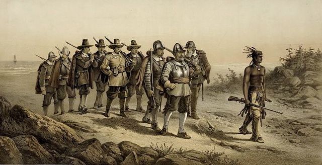 First meeting with the Natives.