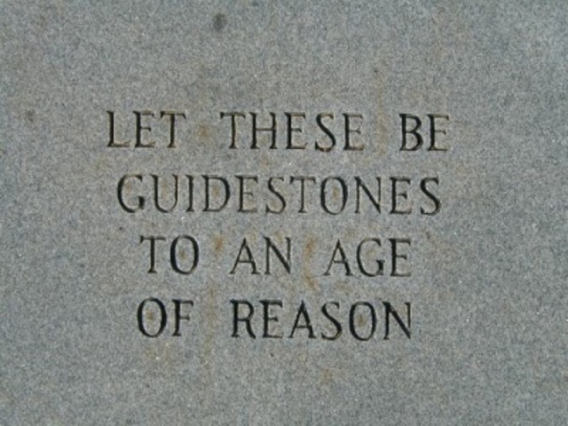 The Age of Reason, aka The Enlightenment, is an inspiration to a newly forming nation.