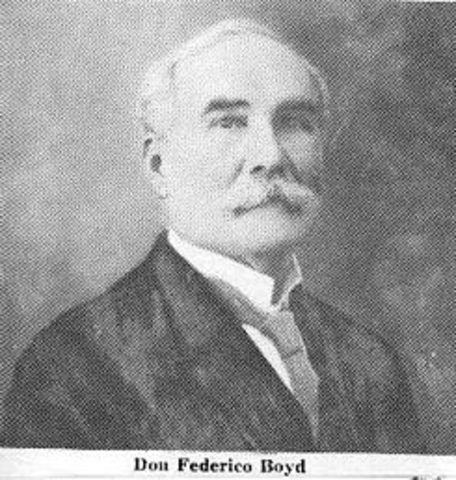 4 - Federico Augusto Boyd López (1 de octubre de 1910 - 5 de octubre de 1910)