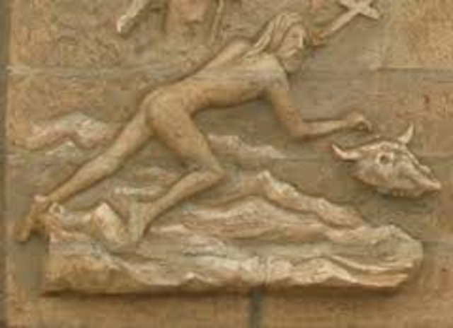 De Vaca Arrives at Texas on a Shipwreck