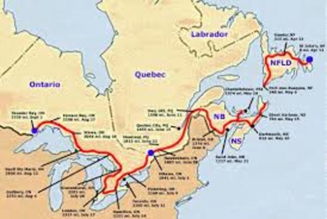 Terry comes up with his plan to run across Canada