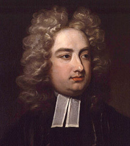 Was born Jonathan Swift