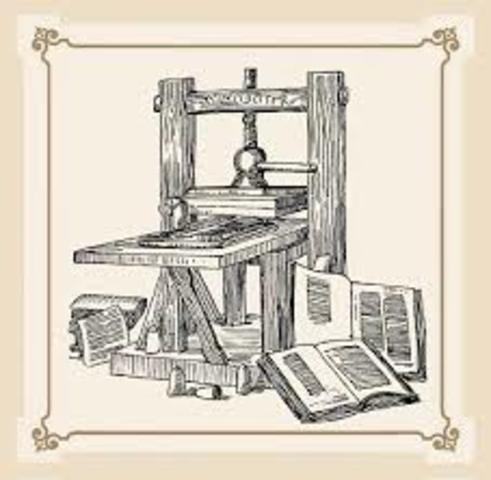 impresión gutenberg prensa