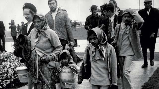 Amin evicts approximately 50,000 Asians and 40,000 - 80,000 Indian and Pakistani citizens.