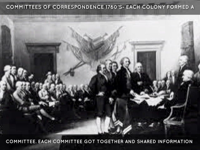 Committee of corrospondance formed