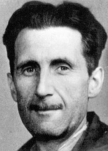 Was born George Orwell