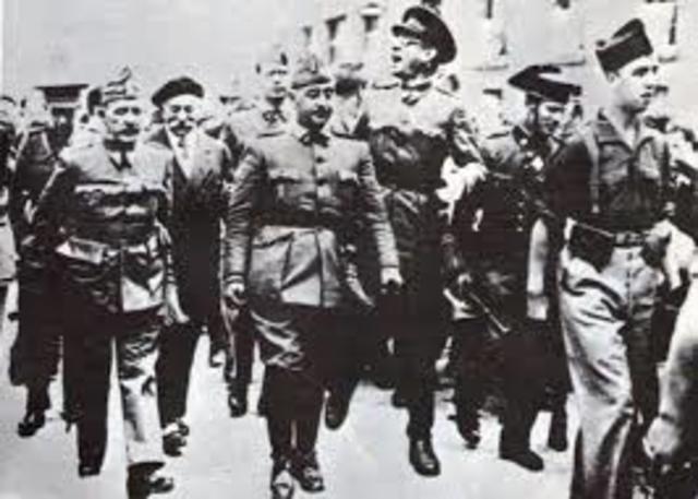 Comienzo de la Guerra Civil Española