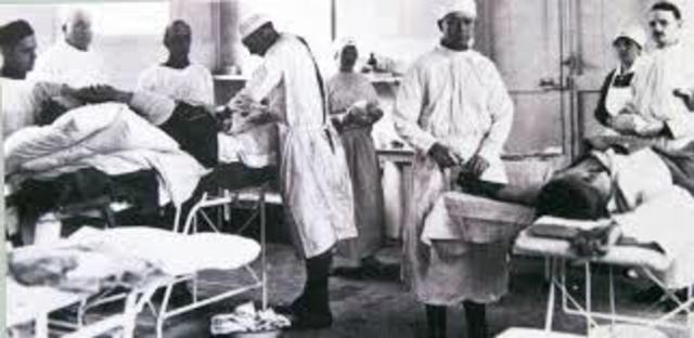 During world war 1 medical