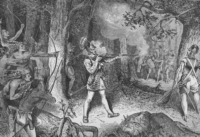 Bataille avec les Iroquois