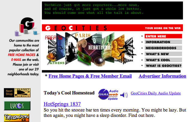 Geocities y JavaScript