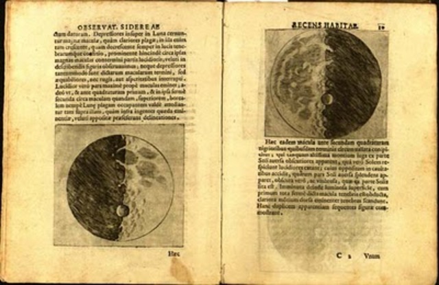Galileo publica un libro con las primeras observaciones hechas con su telescopio