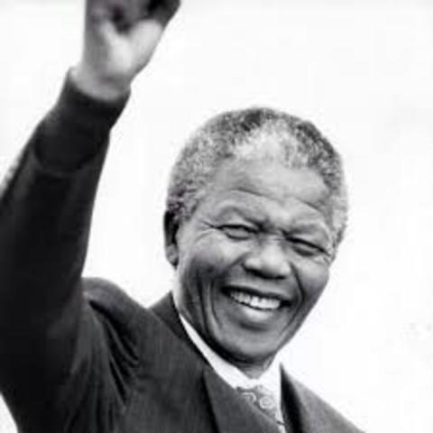 Nelson Mandela becomes President of South Africa