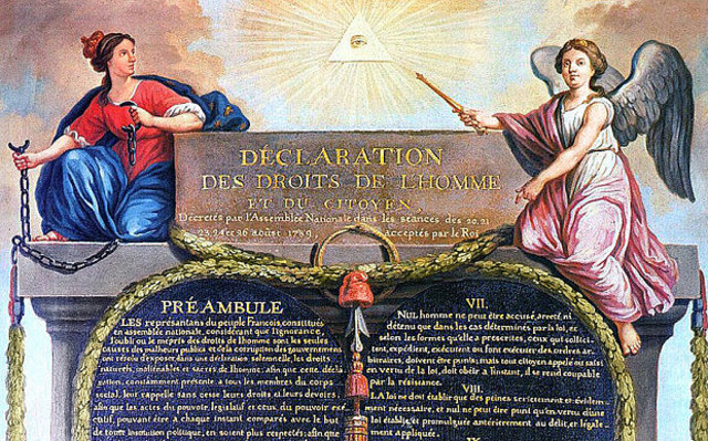 The Declaration of Rights and Man is written