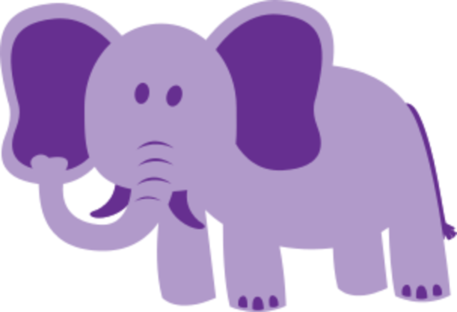 Purple elephant