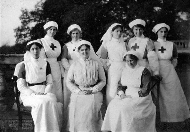 Woman serve as nurses