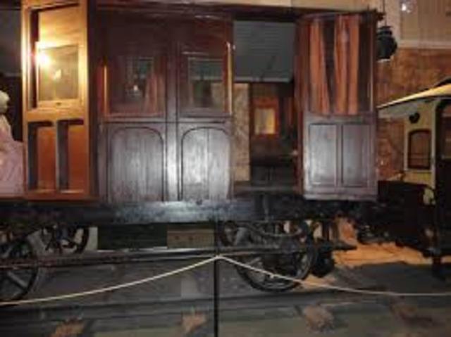 s'inventa el primer vagó de tren amb compartiments que es transformaven en dormitori.