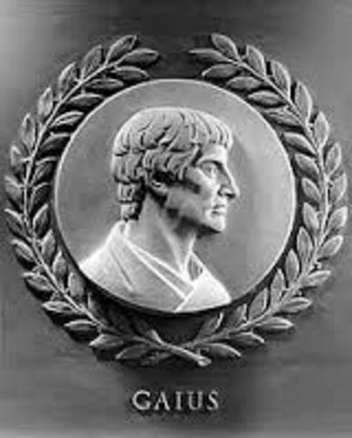 ( 120- 178 a.C) Gaius.
