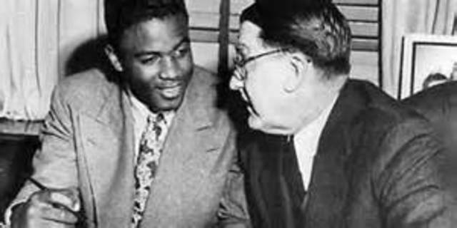 Jackie Robinson breaks the color barrier in baseball