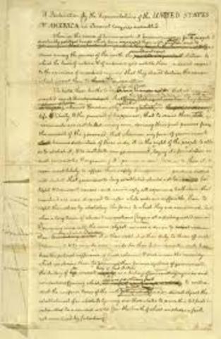 Congress Drafts George Washington