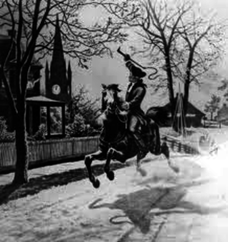 Midnight ride: Revere, Cheswell, Dawes