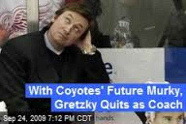 Wayne steps down as the Pheonix Coyotes Head Coach
