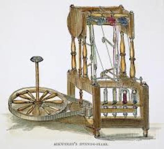 Spinning frame by Richard Arkwright