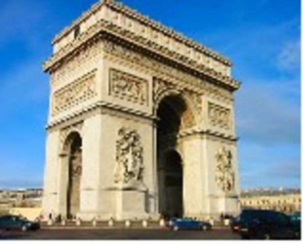construyen el arco del carrousel y del triunfo en paris