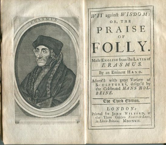 Erasmus' "In Praise of Folly"