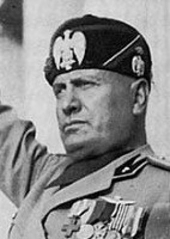 Benito Mussolini appointed Prime Minister