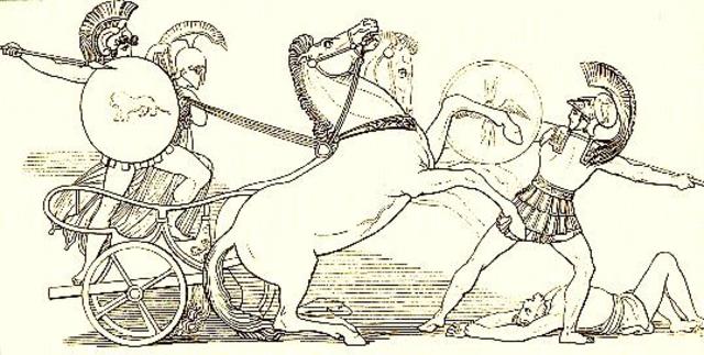 Menelaus notices that Helen is Gone