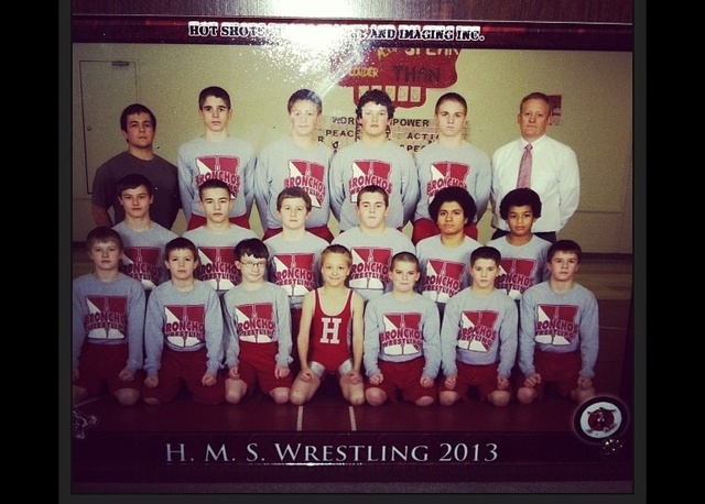 The start of my last wrestling season for middle school