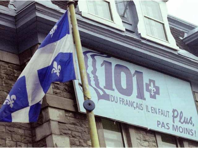 Bill 101 is passed into law in Quebec