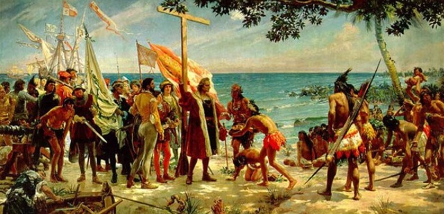 columbus lands in the americas