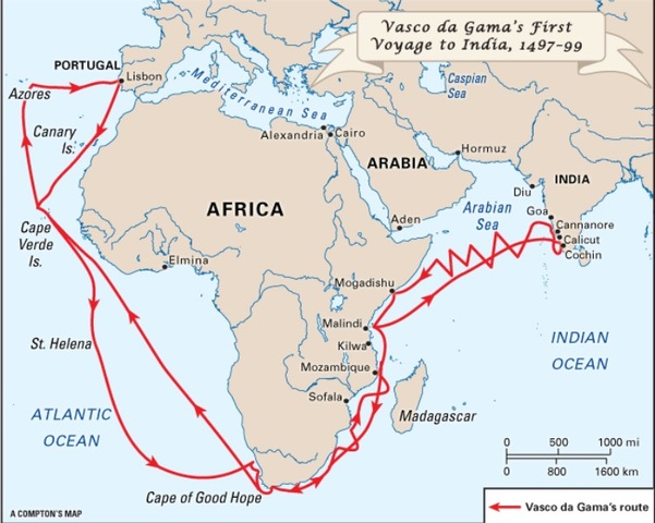 da gama's voytage to india