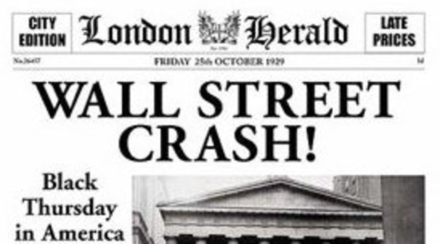 Børskrakket på Wall street