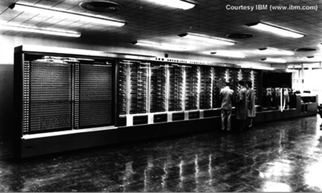 Entra en funcionamiento el Hardvard Mark I.