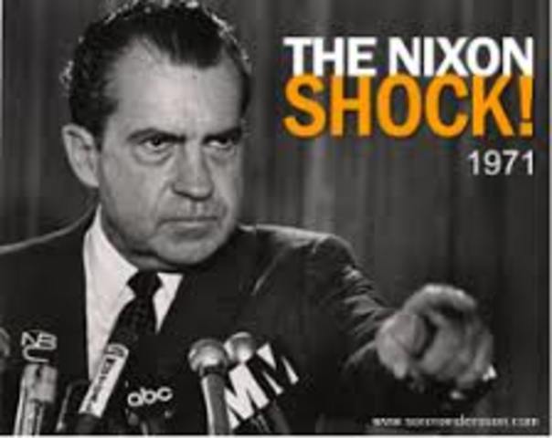 Nixon shock ends by Nixon