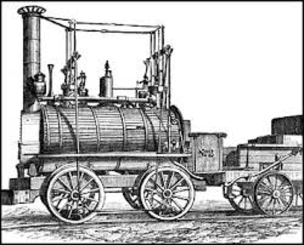 Steam locomotive by George Stephenson