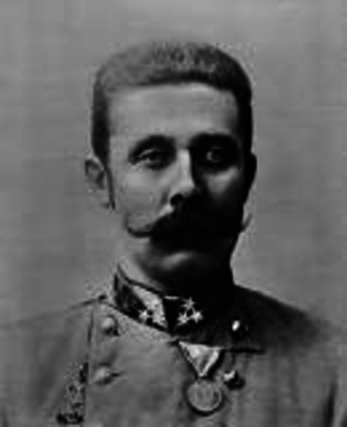 The assassination of Archduke Franz Ferdinand