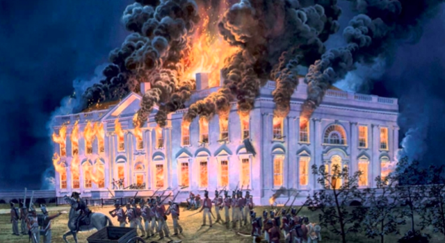 British burn Washington