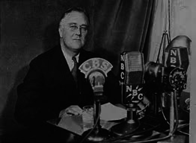 First Fireside Chat by FDR